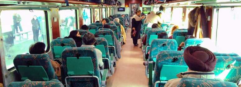 AC Executive Chair class on a Shatabdi Express