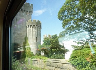 Approaching the tubular bridge, Conwy