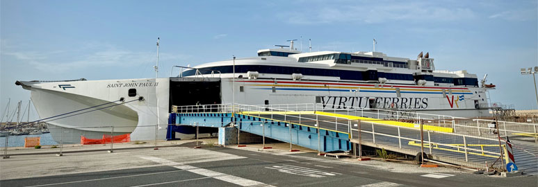 Virtu Ferries ferry to Malta at Pozzallo