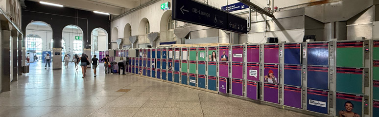 Luggage lockers at Munich Hauptbahnhof
