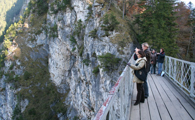 Mountain walks behind the castle