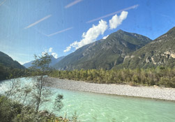 Europe with a Eurail pass:  Scenery from Milan-Paris TGV train