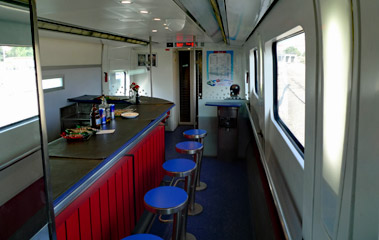 Bar car on a YHT train
