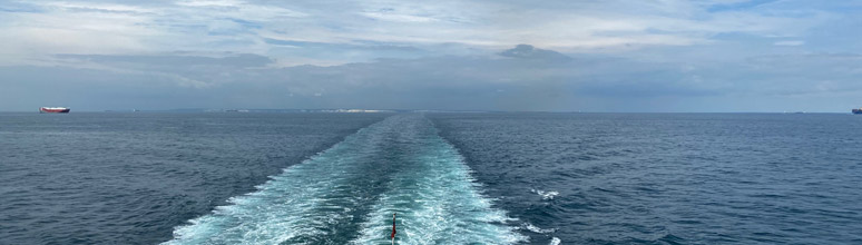 Crossing the Channel by ferry