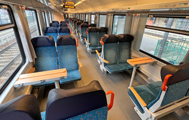 2nd class open saloon seats 
