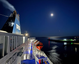 DFDS Seaways Newcastle to Amsterdam ferry, at South Shields ferry terminal