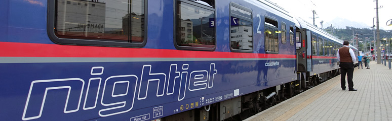 A Nightjet couchette car