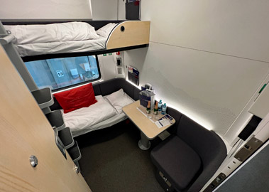 Comfort sleeper in new generation Nightjet train