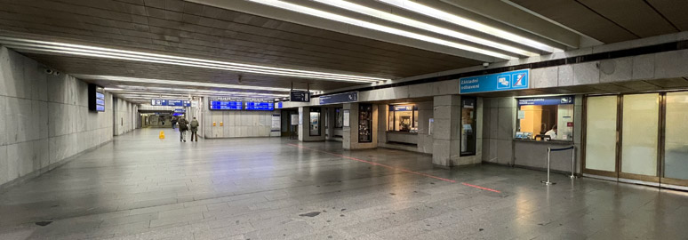 Prague Holesovice concourse