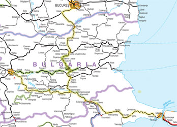 Sofia to Istanbul train route map