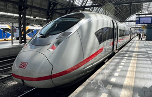 ICE train from Amsterdam to Berlin