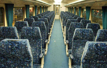 Economy class seats on XPT train from Sydney to  Melbourne & Sydney to Brisbane