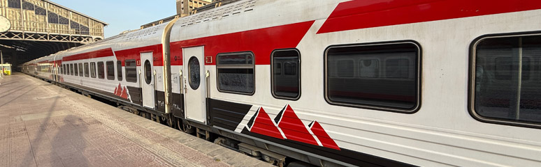 New Russian train at Luxor station