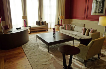 A suite in the St Pancras Renaissance Hotel