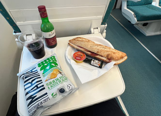 Cafe-bar on the Santander-Madrid Alvia train