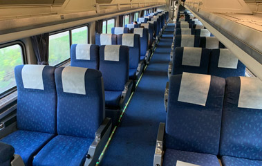 Amfleet seats car