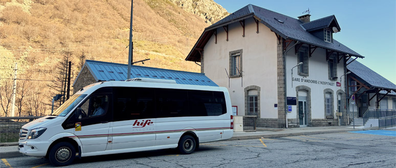 Hife bus from l'Hospitalet to Andorra