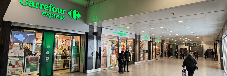 Brussels Midi supermarket