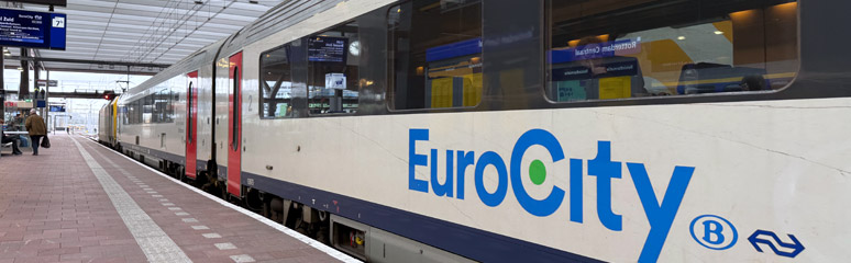 Eurocity train from Rotterdam to Brussels