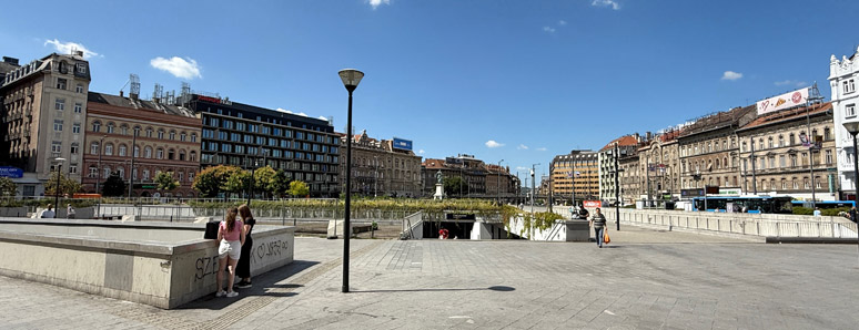 View from outside Budapest Keleti 
