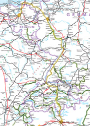 Brussels to Milan sleeper train route map