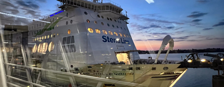Stena Line ferry boarding at Harwich