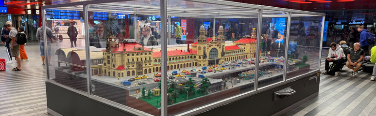 Lego model of Prague station