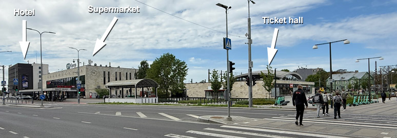 Tallinn station exterior