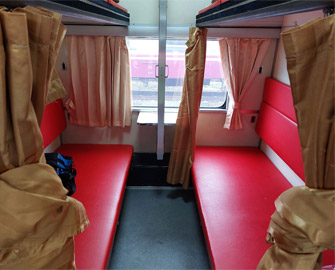 Sleeper on train 133/134 Bangkok-Vientiane